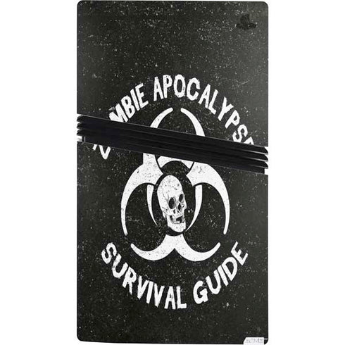 Zombie Apocalypse Survival Guide PS5 Pro Console Skin